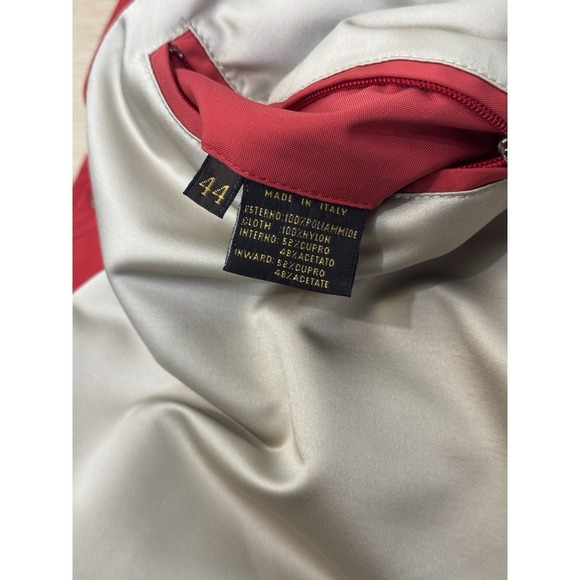 LORO PIANA Quilted Jacket Pinkish/Red Made In Italy Women's 44 - Picture 7 of 14